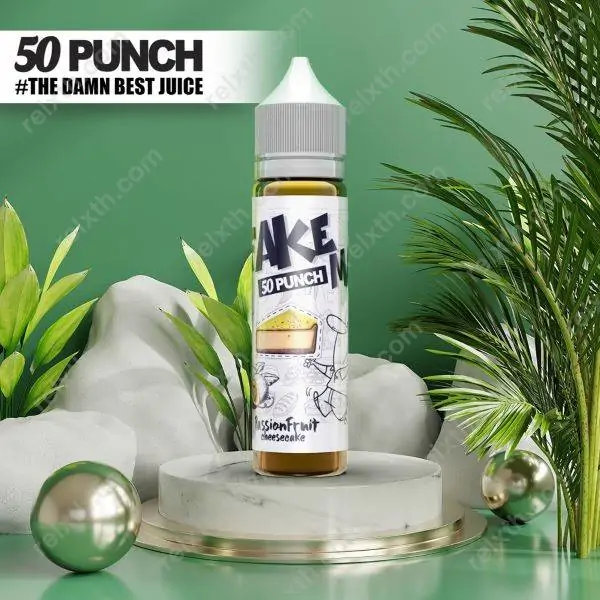 50 punch fake passion fruit cheesecake