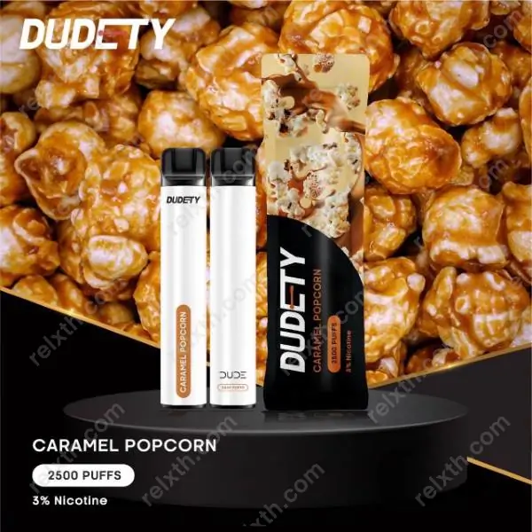 dudety 2500Puffs caramel popcorn