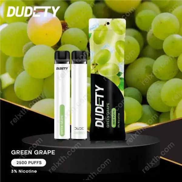 dudety 2500Puffs green grape