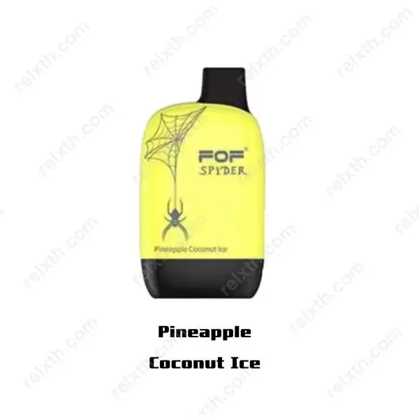 fof spider disposable pod 6000 puffs pineapple coconut ice