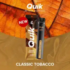 ks quik 2000 puffs c;assic tobacco