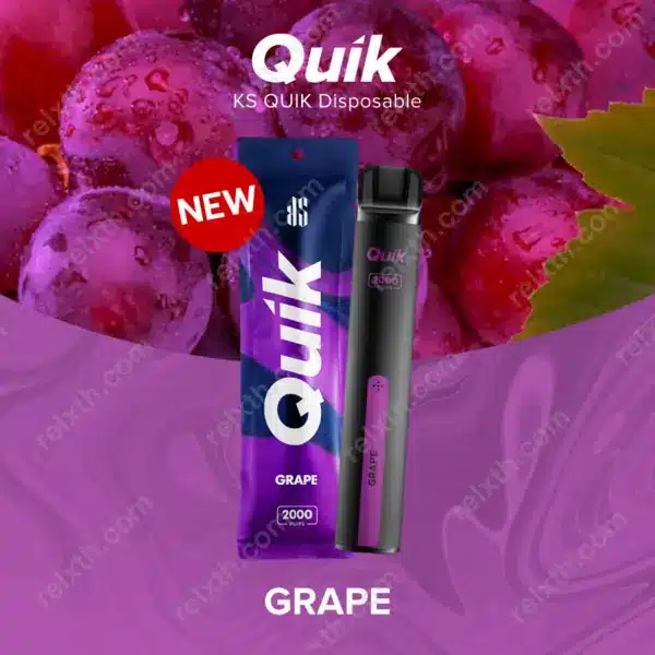 ks quik 2000 puffs grape