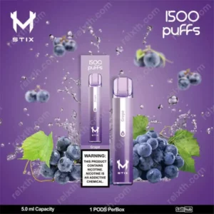 m stix 1500 puffs grape