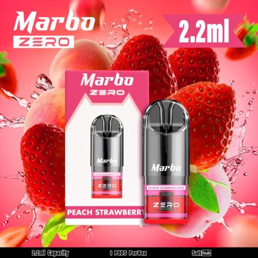 marbo zero pod peach strawberry