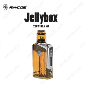 rincoe jellybox 228w rda kit amber clear