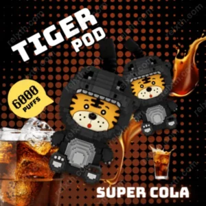 tiger disposable pod 6000puffs super coke