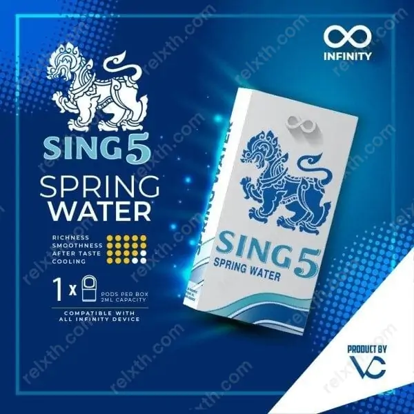 vc infinity pod sing5 spring water