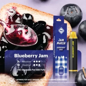 vmc disposable 5000 puffs blueberry jam