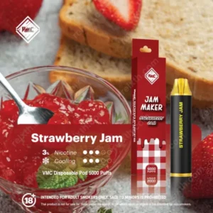 vmc disposable 5000 puffs strawberry jam