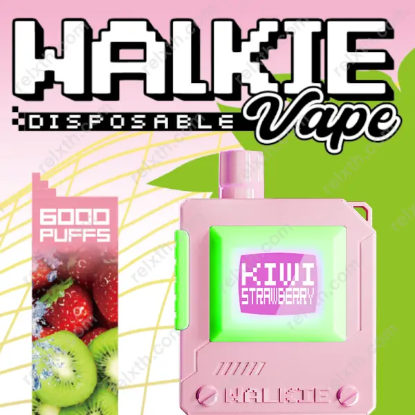 walkie vape 6000 puffs disposable kiwi strawberry