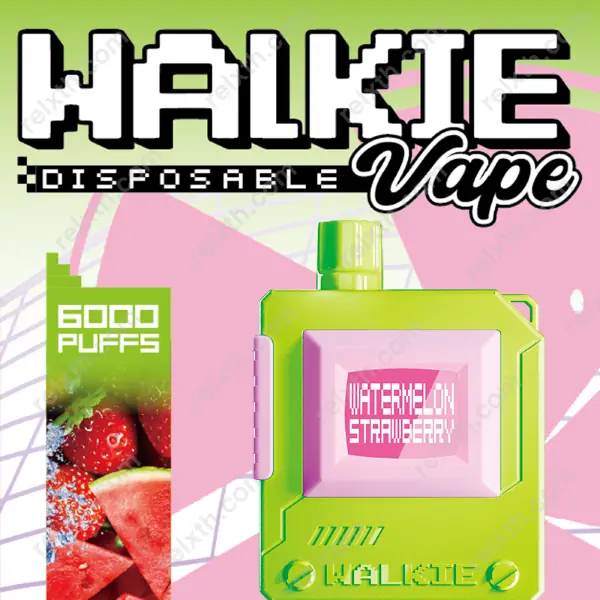 walkie vape 6000 puffs disposable watermelon strawberry