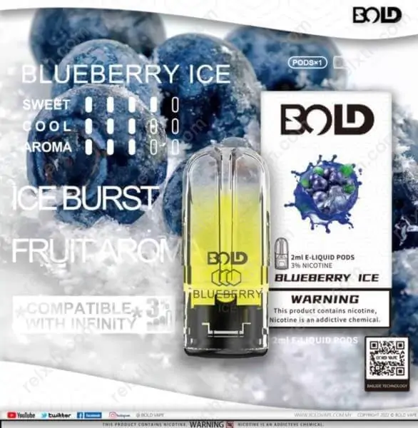 หัวน้ำยา BOLD Infinite Blueberry