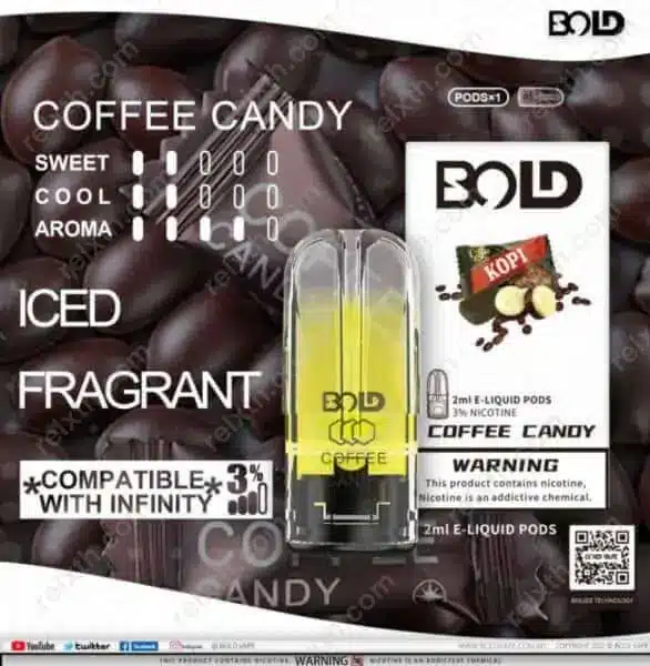 หัวน้ำยา BOLD Infinite Coffee Candy