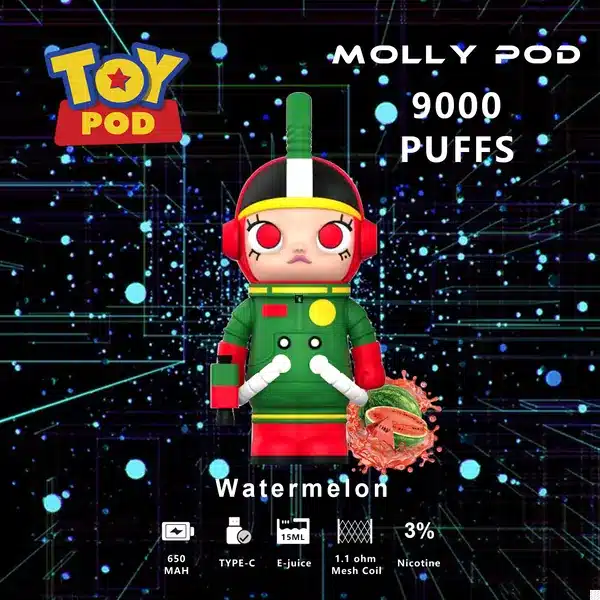 molly disposable pod 9000 puffs watermelon