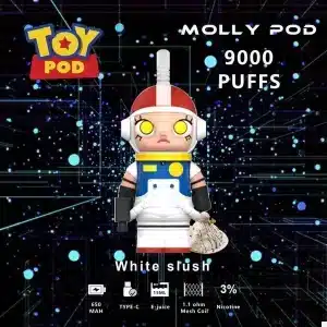 molly disposable pod 9000 puffs white slush